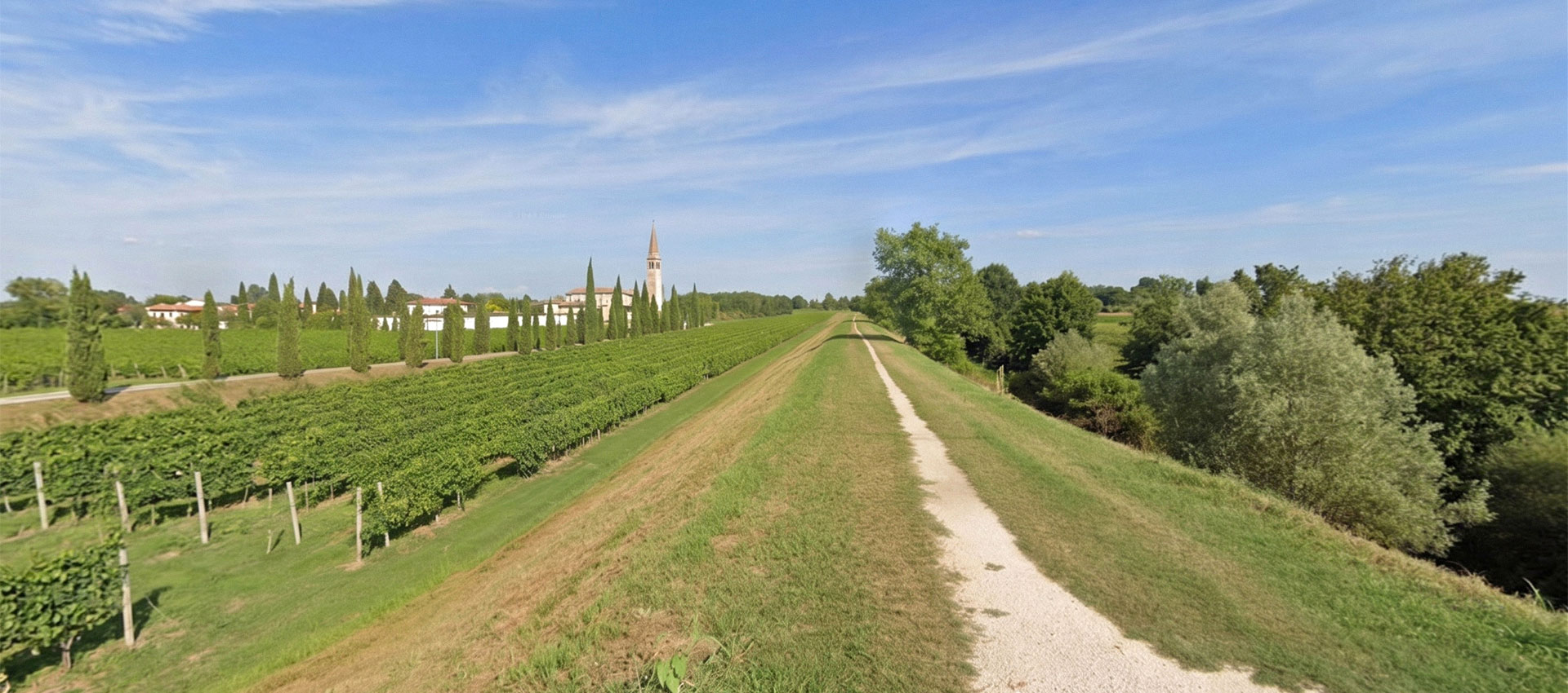 Panorama della ciclabile GiraMonticano